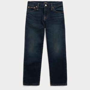 Ralph Lauren Toddler Boy Hampton Dark Wash Straight Stretch Jeans Size 2T